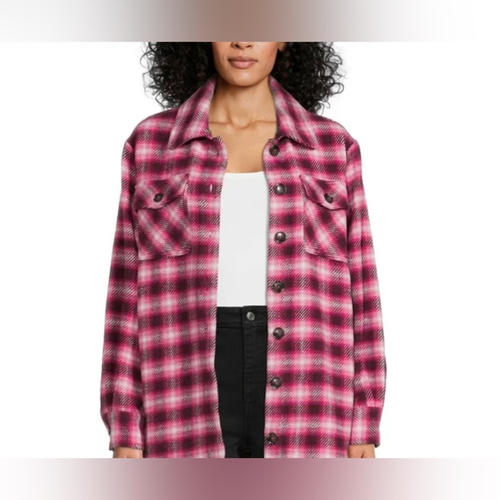 New with tags-Time and Tru Plaid Shacket